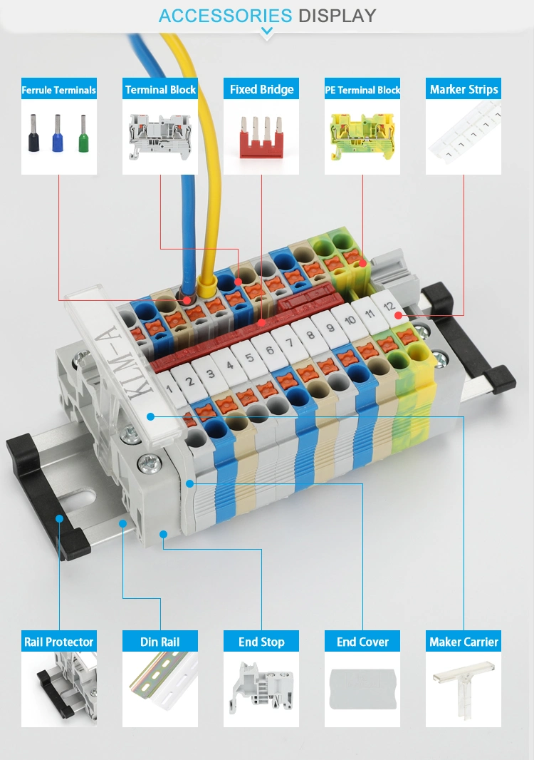 PT 2.5/1p Plug-in Connection 2.5mm Feed Through Terminal Blocks