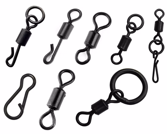 Accessori terminali per attrezzatura da pesca alla carpa in gomma per coda, clip per piombo