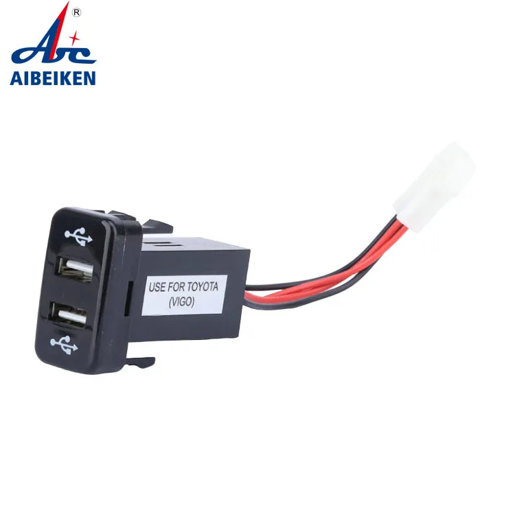 Accessori per telefoni cellulari Caricabatterie per auto all'ingrosso Caricabatteria per auto con doppia porta USB per telefono con terminale